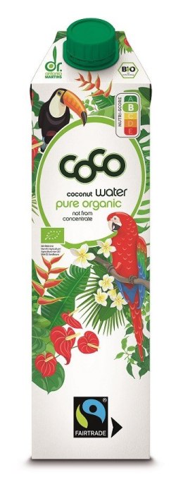 WODA KOKOSOWA FAIR TRADE BIO 1 L - COCO (DR MARTINS) COCO DR. MARTINS (wody kokosowe, napoje kokosowe)