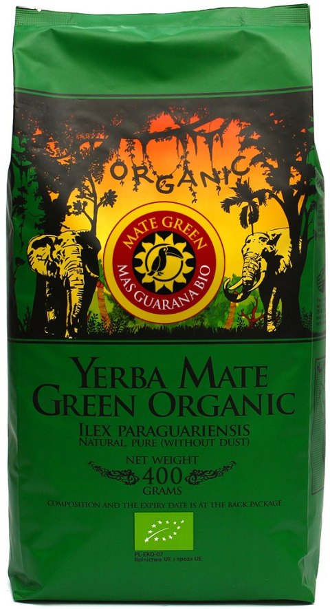 YERBA MATE GREEN MAS GUARANA BIO 400 g - ORGANIC MATE GREEN ORGANIC MATE GREEN (yerba mate) YERBA MATE GREEN MAS GUARANA BIO 400 g - ORGANIC MATE GREEN ORGANIC MATE GREEN (yerba mate)