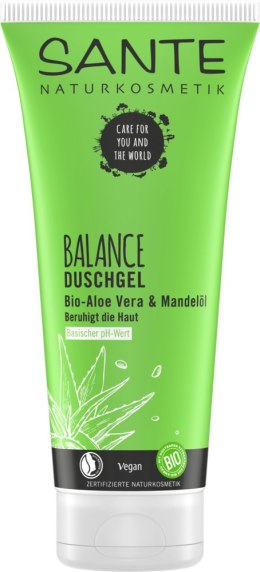 ŻEL POD PRYSZNIC BALANCE ALOES I OLEJEK MIGDAŁOWY ECO 200 ml - SANTE SANTE (kosmetyki)