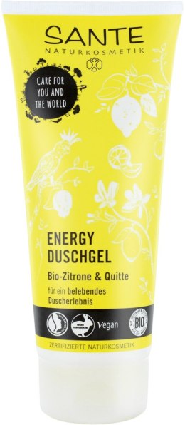 ŻEL POD PRYSZNIC ORZEŹWIAJĄCO - ENERGETYZUJĄCY CYTRYNA I PIGWA ECO 200 ml - SANTE SANTE (kosmetyki)