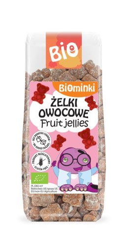 ŻELKI OWOCOWE BEZ ŻELATYNY BEZGLUTENOWE BIO 150 g - BIOMINKI BIOMINKI (przekąski dla dzieci, kaszki)