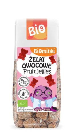 ŻELKI OWOCOWE BEZ ŻELATYNY BEZGLUTENOWE BIO 75 g - BIOMINKI BIOMINKI (przekąski dla dzieci, kaszki)
