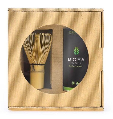 ZESTAW HERBATA ZIELONA MATCHA CODZIENNA JAPOŃSKA BIO 30 g & MIOTEŁKA BAMBUSOWA CHASEN - MOYA MATCHA MOYA MATCHA (herbaty zielone, matcha) ZESTAW HERBATA ZIELONA MATCHA CODZIENNA JAPOŃSKA BIO 30 g & MIOTEŁKA BAMBUSOWA CHASEN - MOYA MATCHA MOYA MATCHA (herbaty zielone, matcha)