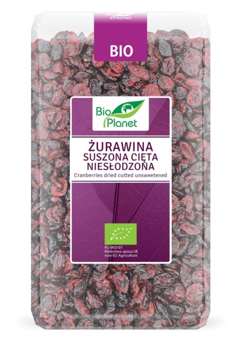 ŻURAWINA SUSZONA CIĘTA NIESŁODZONA BIO 1 kg - BIO PLANET BIO PLANET - seria FIOLETOWA (owoce suszone) ŻURAWINA SUSZONA CIĘTA NIESŁODZONA BIO 1 kg - BIO PLANET BIO PLANET - seria FIOLETOWA (owoce suszone)