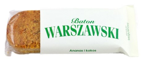 BATON ANANAS I KOKOS BEZGLUTENOWY 50 g - BATON WARSZAWSKI BATON WARSZAWSKI (batony, ciastka, kremy) BATON ANANAS I KOKOS BEZGLUTENOWY 50 g - BATON WARSZAWSKI BATON WARSZAWSKI (batony, ciastka, kremy)