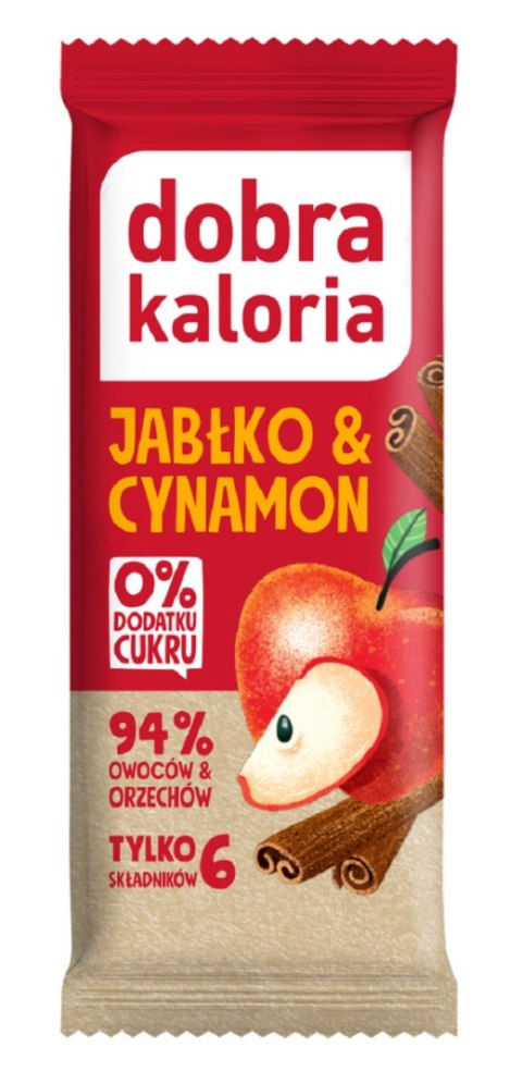 BATON DAKTYLOWY JABŁKO & CYNAMON BEZ DODATKU CUKRÓW 35 g - DOBRA KALORIA DOBRA KALORIA (batony, produkty śniad. i wege) BATON DAKTYLOWY JABŁKO & CYNAMON BEZ DODATKU CUKRÓW 35 g - DOBRA KALORIA DOBRA KALORIA (batony, produkty śniad. i wege)