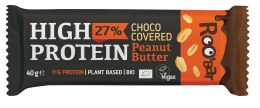 BATON PROTEINOWY Z ORZESZKAMI ZIEMNYMI W POLEWIE CZEKOLADOWEJ BEZGLUTENOWY BIO 40 g - ROOBAR ROOBAR (batony, batony proteinowe)