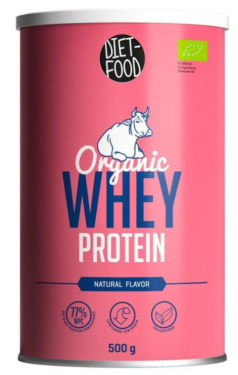 BIAŁKO SERWATKOWE NATURALNE (KONCENTRAT WPC 77) BIO 500 g - DIET-FOOD DIET-FOOD BIAŁKO SERWATKOWE NATURALNE (KONCENTRAT WPC 77) BIO 500 g - DIET-FOOD DIET-FOOD