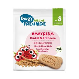 BISZKOPTY ORKISZOWE TRUSKAWKOWE OD 8 MIESIĄCA BIO 100 g - FRECHE FREUNDE FRECHE FREUNDE (musy owocowe, przekąski)