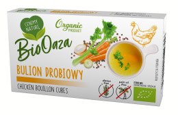 BULION - KOSTKI DROBIOWE BEZ DODATKU CUKRÓW BEZGLUTENOWE BIO (6 x 11 g) 66 g - BIOOAZA BIOOAZA (kostki rosołowe, buliony)