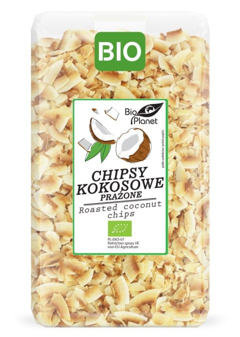 CHIPSY KOKOSOWE PRAŻONE BIO 400 g - BIO PLANET BIO PLANET - seria PRZEKĄSKI CHIPSY KOKOSOWE PRAŻONE BIO 400 g - BIO PLANET BIO PLANET - seria PRZEKĄSKI