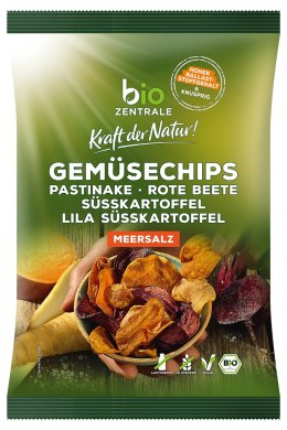 CHIPSY WARZYWNE SOLONE BEZGLUTENOWE BIO 90 g - BIO ZENTRALE BIO ZENTRALE (produkty spożywcze)