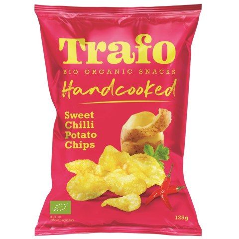 CHIPSY ZIEMNIACZANE SŁODKIE CHILI BIO 125 g - TRAFO TRAFO (chipsy warzywne i ziemniaczne) CHIPSY ZIEMNIACZANE SŁODKIE CHILI BIO 125 g - TRAFO TRAFO (chipsy warzywne i ziemniaczne)
