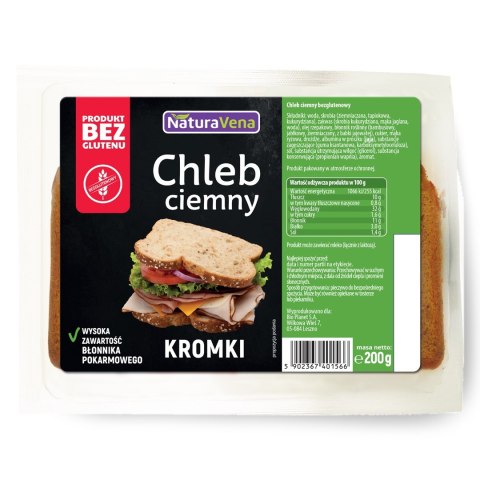 CHLEB CIEMNY BEZGLUTENOWY 200 g - NATURAVENA NATURAVENA CHLEB CIEMNY BEZGLUTENOWY 200 g - NATURAVENA NATURAVENA