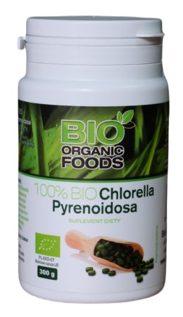 CHLORELLA PYRENOIDOSA BIO (250 mg) 1200 TABLETEK - BIO ORGANIC FOODS BIO ORGANIC FOODS (suplementy diety)