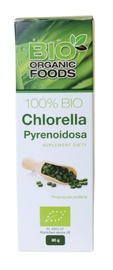 CHLORELLA PYRENOIDOSA BIO (250 mg) 320 TABLETEK - BIO ORGANIC FOODS BIO ORGANIC FOODS (suplementy diety) CHLORELLA PYRENOIDOSA BIO (250 mg) 320 TABLETEK - BIO ORGANIC FOODS BIO ORGANIC FOODS (suplementy diety)