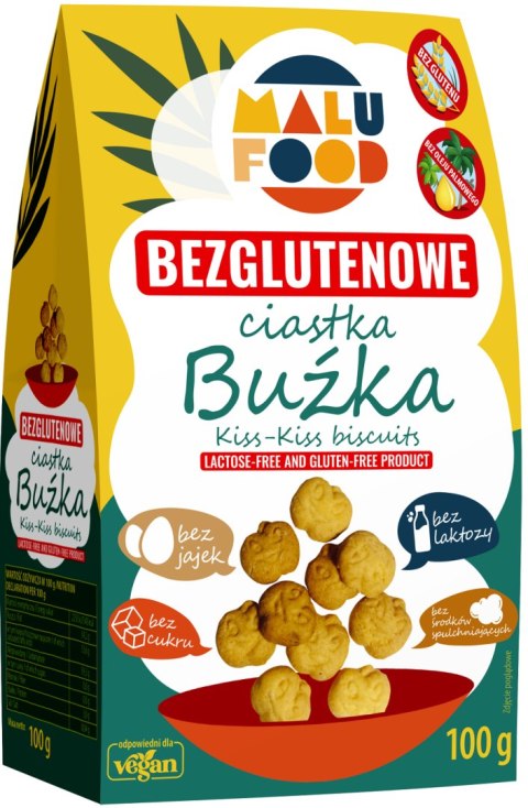 CIASTKA BUŹKA BEZ CUKRU BEZGLUTENOWE 100 g - MALU FOOD MALU FOOD (ciastka) CIASTKA BUŹKA BEZ CUKRU BEZGLUTENOWE 100 g - MALU FOOD MALU FOOD (ciastka)