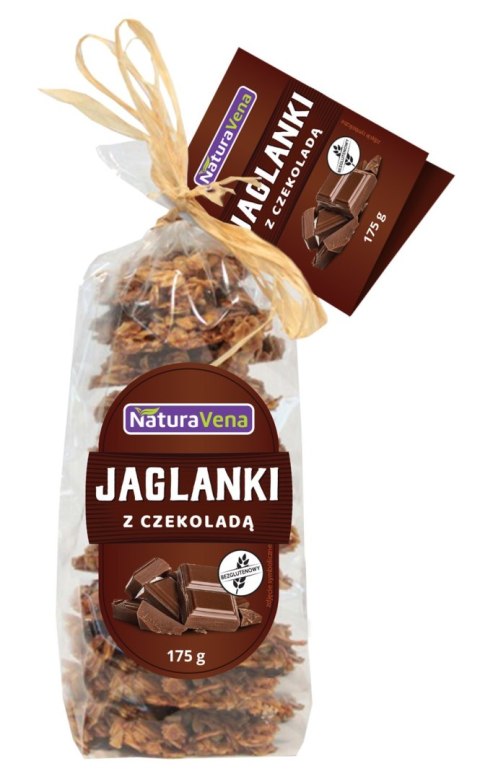 CIASTKA JAGLANKI Z CZEKOLADĄ BEZGLUTENOWE 175 g - NATURAVENA NATURAVENA CIASTKA JAGLANKI Z CZEKOLADĄ BEZGLUTENOWE 175 g - NATURAVENA NATURAVENA