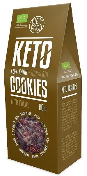 CIASTKA KAKAOWE KETO BIO 80 g - DIET-FOOD DIET-FOOD CIASTKA KAKAOWE KETO BIO 80 g - DIET-FOOD DIET-FOOD