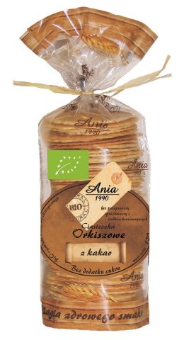CIASTKA ORKISZOWE Z KAKAO BEZ DODATKU CUKRÓW BIO 120 g - BIO ANIA BIO ANIA (ciastka, muffiny, wafle)