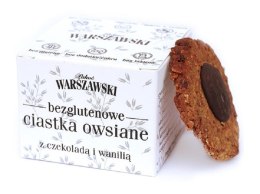 CIASTKA OWSIANE Z CZEKOLADĄ I WANILIĄ BEZGLUTENOWE 150 g - ŁAKOĆ WARSZAWSKI BATON WARSZAWSKI (batony, ciastka, kremy)