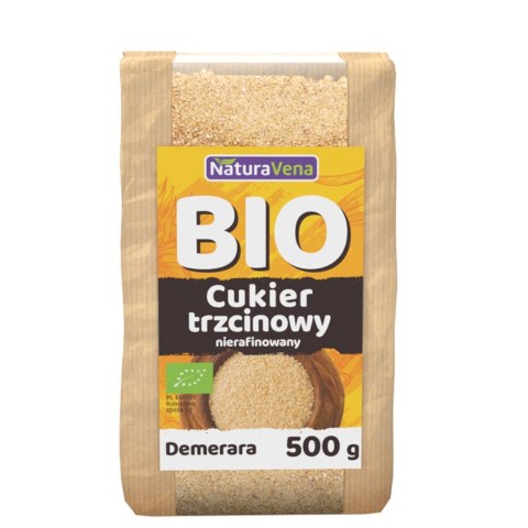 CUKIER TRZCINOWY DEMERARA BIO 500 g - NATURAVENA NATURAVENA BIO CUKIER TRZCINOWY DEMERARA BIO 500 g - NATURAVENA NATURAVENA BIO