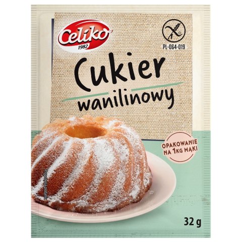 CUKIER WANILINOWY BEZGLUTENOWY 32 g - CELIKO CELIKO (batony, galaretki, mieszanki do wypieków) CUKIER WANILINOWY BEZGLUTENOWY 32 g - CELIKO CELIKO (batony, galaretki, mieszanki do wypieków)