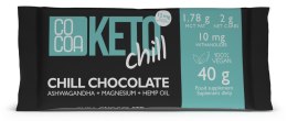 CZEKOLADA CHILL Z MAGNEZEM, ASHWAGANDHĄ I OLEJEM KONOPNYM KETO 40 g - COCOA COCOA (czekolady i bakalie w surowej czekoladzie)