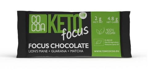 CZEKOLADA FOCUS KETO BIO 40 g - COCOA COCOA (czekolady i bakalie w surowej czekoladzie) CZEKOLADA FOCUS KETO BIO 40 g - COCOA COCOA (czekolady i bakalie w surowej czekoladzie)