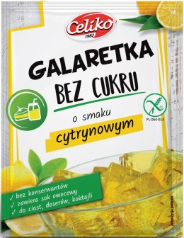 GALARETKA BEZ CUKRU O SMAKU CYTRYNOWYM BEZGLUTENOWA 14 g - CELIKO CELIKO (batony, galaretki, mieszanki do wypieków)