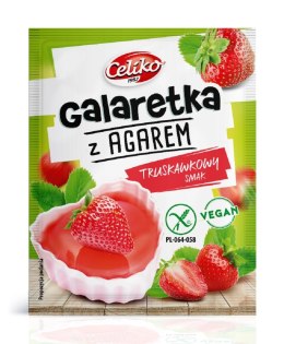 GALARETKA Z AGAREM O SMAKU TRUSKAWKOWYM BEZGLUTENOWA 45 g - CELIKO CELIKO (batony, galaretki, mieszanki do wypieków)