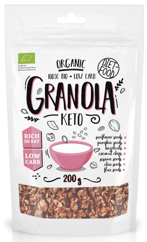 GRANOLA KETO BIO 200 g - DIET-FOOD DIET-FOOD GRANOLA KETO BIO 200 g - DIET-FOOD DIET-FOOD