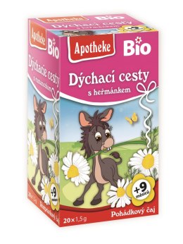 HERBATKA DLA DZIECI - NA DROGI ODDECHOWE PO 9 MIESIĄCU BIO (20 x 1,5 g) 30 g - APOTHEKE APOTHEKE (herbatki dla dzieci, dorosłych, błonnik