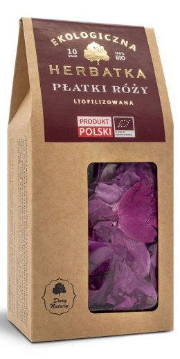 HERBATKA LIOFILIZOWANA PŁATKI RÓŻY BIO 10 g - DARY NATURY DARY NATURY - herbatki