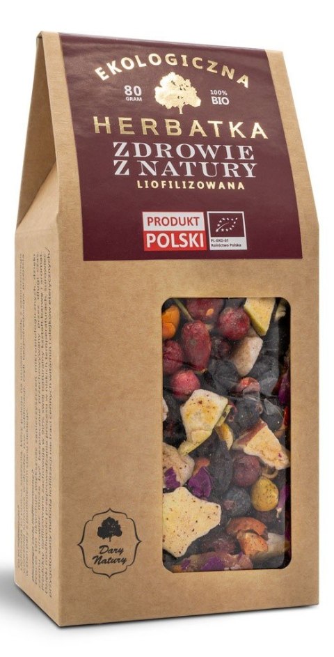 HERBATKA LIOFILIZOWANA ZDROWIE Z NATURY BIO 80 g - DARY NATURY DARY NATURY - herbatki HERBATKA LIOFILIZOWANA ZDROWIE Z NATURY BIO 80 g - DARY NATURY DARY NATURY - herbatki