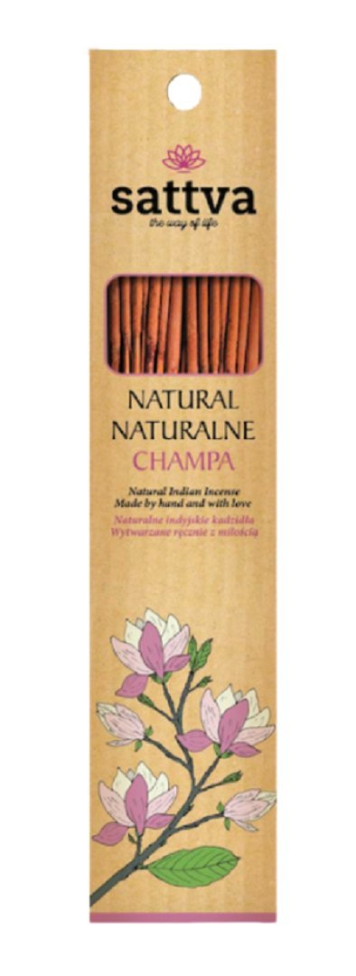 KADZIDŁO INDYJSKIE CHAMPA (15 szt.) 30 g - SATTVA (WELLNESS) SATTVA (kadzidła, kosmetyki) KADZIDŁO INDYJSKIE CHAMPA (15 szt.) 30 g - SATTVA (WELLNESS) SATTVA (kadzidła, kosmetyki)