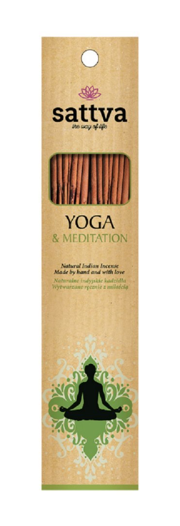 KADZIDŁO INDYJSKIE JOGA I MEDYTACJA (15 szt.) 30 g - SATTVA (WELLNESS) SATTVA (kadzidła, kosmetyki) KADZIDŁO INDYJSKIE JOGA I MEDYTACJA (15 szt.) 30 g - SATTVA (WELLNESS) SATTVA (kadzidła, kosmetyki)