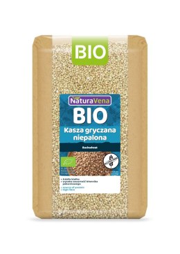 KASZA GRYCZANA NIEPALONA BEZGLUTENOWA BIO 1 kg - NATURAVENA NATURAVENA BIO
