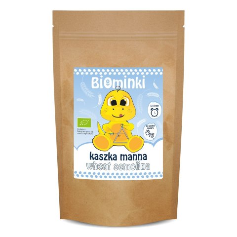KASZKA MANNA BEZ DODATKU CUKRÓW BIO 200 g - BIOMINKI BIOMINKI (przekąski dla dzieci, kaszki) KASZKA MANNA BEZ DODATKU CUKRÓW BIO 200 g - BIOMINKI BIOMINKI (przekąski dla dzieci, kaszki)