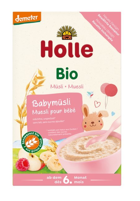 KASZKA ZBOŻOWA MUSLI MALINA - JABŁKO - BANAN BEZ DODATKU CUKRÓW OD 6 MIESIĄCA DEMETER BIO 250 g - HOLLE HOLLE (żywność dla niemowląt) KASZKA ZBOŻOWA MUSLI MALINA - JABŁKO - BANAN BEZ DODATKU CUKRÓW OD 6 MIESIĄCA DEMETER BIO 250 g - HOLLE HOLLE (żywność dla niemowląt)