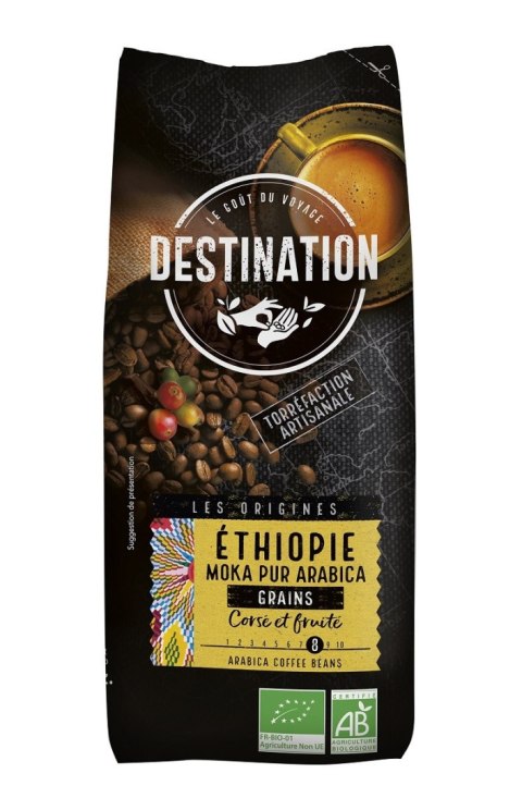 KAWA ZIARNISTA ARABICA 100 % ETIOPIA FAIR FOR LIFE BIO 500 g - DESTINATION DESTINATION (kawy) KAWA ZIARNISTA ARABICA 100 % ETIOPIA FAIR FOR LIFE BIO 500 g - DESTINATION DESTINATION (kawy)