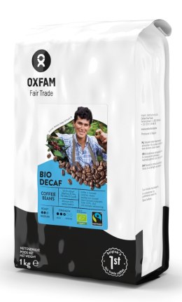 KAWA ZIARNISTA BEZKOFEINOWA ARABICA/ROBUSTA FAIR TRADE BIO 1 kg - OXFAM OXFAM FAIR TRADE (FT) (kawy i inne produkty FT)