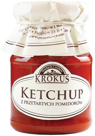 KETCHUP BEZGLUTENOWY 180 g - KROKUS KROKUS (przetwory owocowe i warzywne) KETCHUP BEZGLUTENOWY 180 g - KROKUS KROKUS (przetwory owocowe i warzywne)