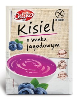 KISIEL O SMAKU JAGODOWYM BEZ DODATKU CUKRÓW BEZGLUTENOWY 40 g - CELIKO CELIKO (batony, galaretki, mieszanki do wypieków)