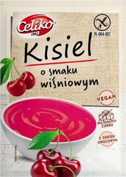 KISIEL O SMAKU WIŚNIOWYM BEZ DODATKU CUKRÓW BEZGLUTENOWY 40 g - CELIKO CELIKO (batony, galaretki, mieszanki do wypieków)