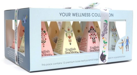 KOLEKCJA HERBATEK OWOCOWO - ZIOŁOWYCH BIO PIRAMIDKI (YOUR WELLNESS - 6 SMAKÓW) (12 x 2 g) 24 g - ENGLISH TEA SHOP ENGLISH TEA SHOP ORGANIC (herbaty) KOLEKCJA HERBATEK OWOCOWO - ZIOŁOWYCH BIO PIRAMIDKI (YOUR WELLNESS - 6 SMAKÓW) (12 x 2 g) 24 g - ENGLISH TEA SHOP ENGLISH TEA SHOP ORGANIC (herbaty)