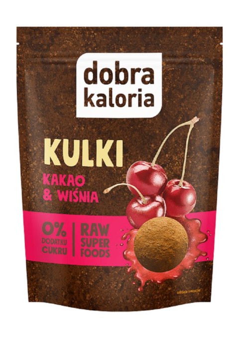 KULKI DAKTYLOWE KAKAO & WIŚNIA BEZ DODATKU CUKRÓW 58 g - DOBRA KALORIA DOBRA KALORIA (batony, produkty śniad. i wege) KULKI DAKTYLOWE KAKAO & WIŚNIA BEZ DODATKU CUKRÓW 58 g - DOBRA KALORIA DOBRA KALORIA (batony, produkty śniad. i wege)