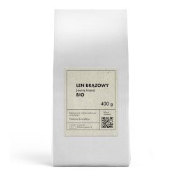 LEN BRĄZOWY (SIEMIĘ LNIANE) BIO 400 g - THE PLANET THE PLANET