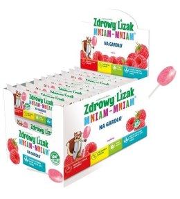 LIZAK O SMAKU MALINOWYM NA GARDŁO BEZGLUTENOWY 6 g - MNIAM MNIAM STARPHARMA MNIAM MNIAM STARPHARMA (lizaki)