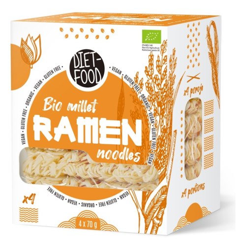 MAKARON (JAGLANY) RAMEN BEZGLUTENOWY BIO 280 g - DIET-FOOD DIET-FOOD MAKARON (JAGLANY) RAMEN BEZGLUTENOWY BIO 280 g - DIET-FOOD DIET-FOOD